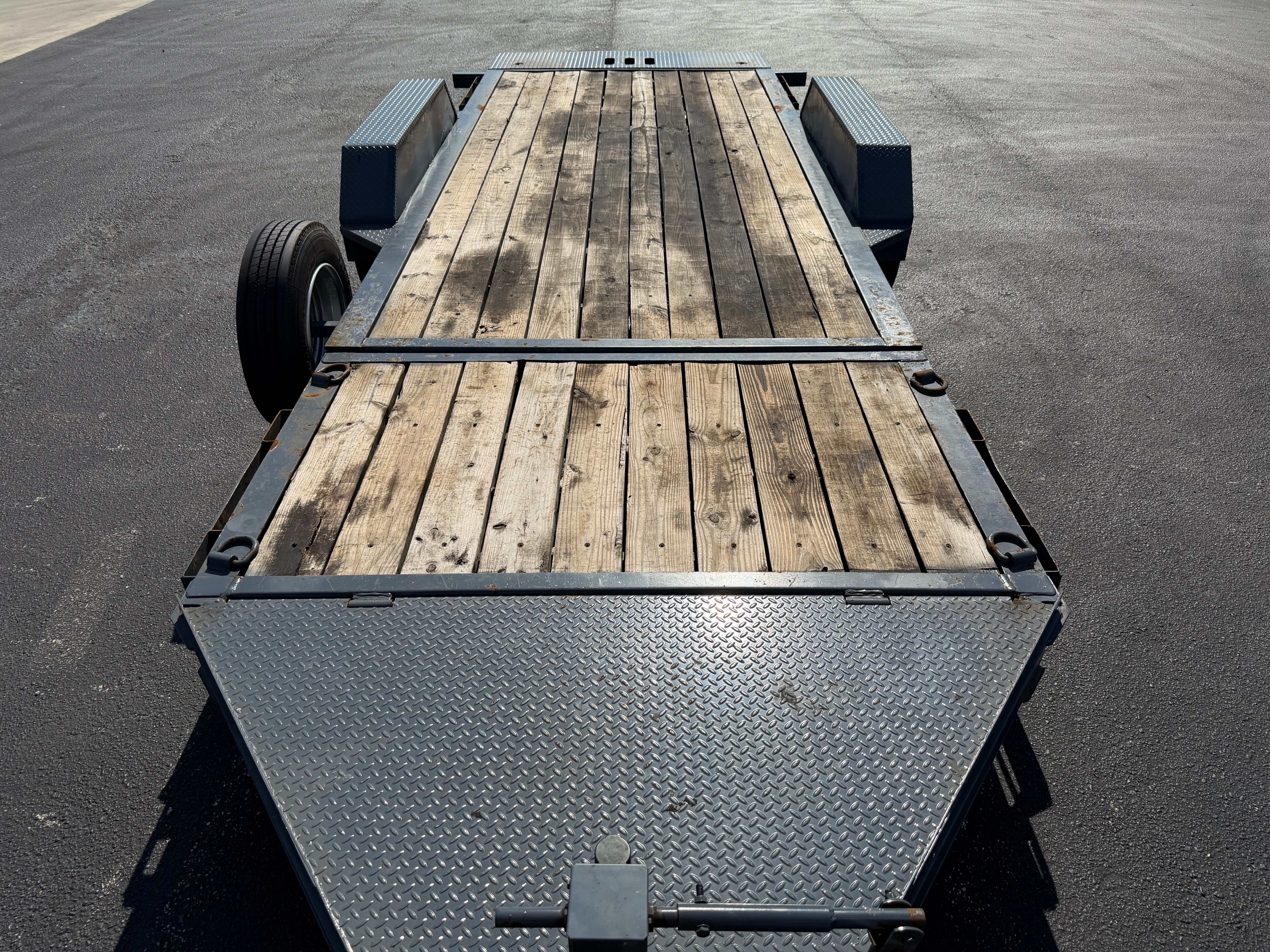 20ft Tilt Deck Equipment Trailer view 2